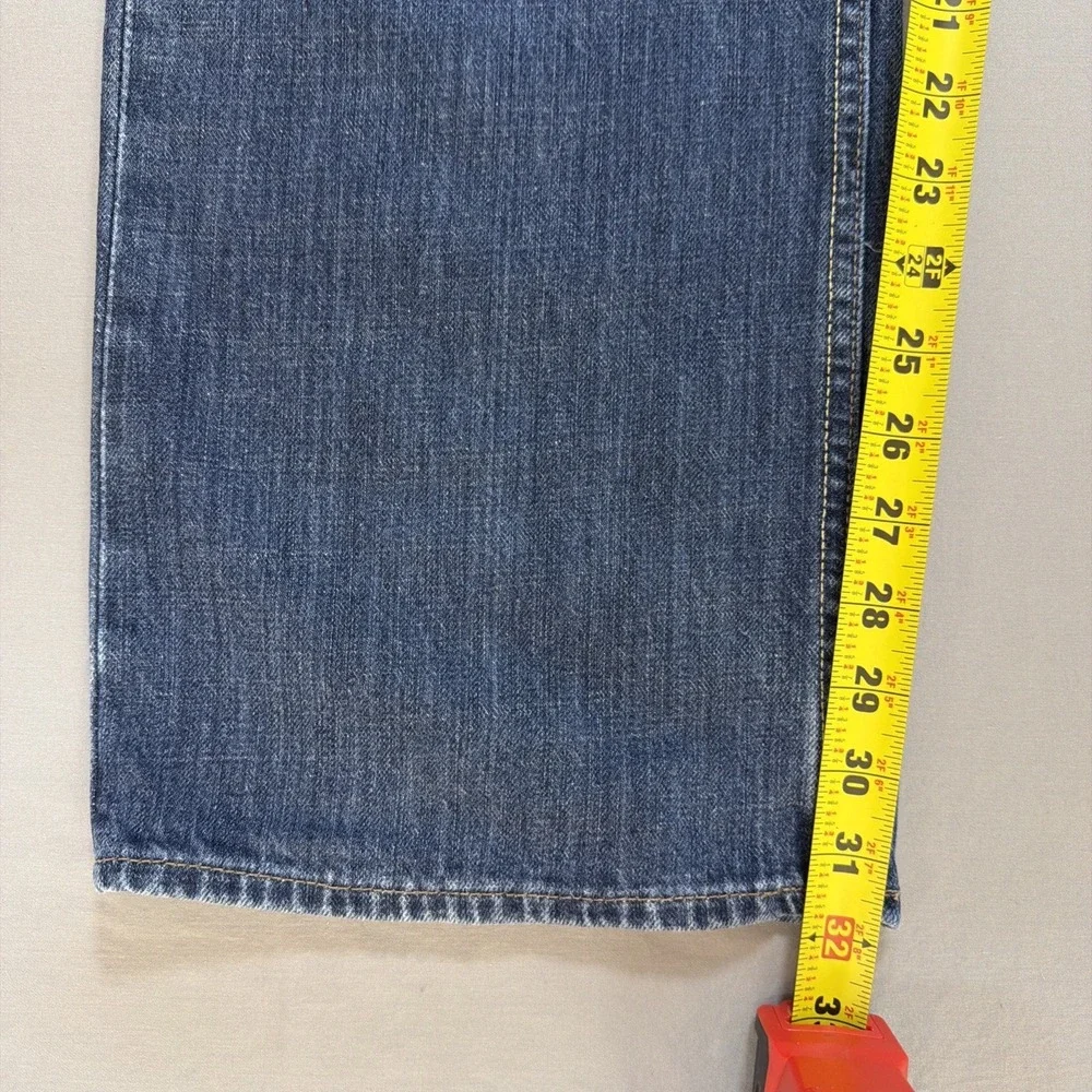 Banana Republic Mens Straight Leg Blue Medium Wash Denim Jeans‎ 40x32